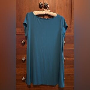 Eileen Fisher Teal Short Sleeve Tunic